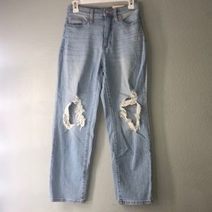 Denim vintage straight baggy jeans